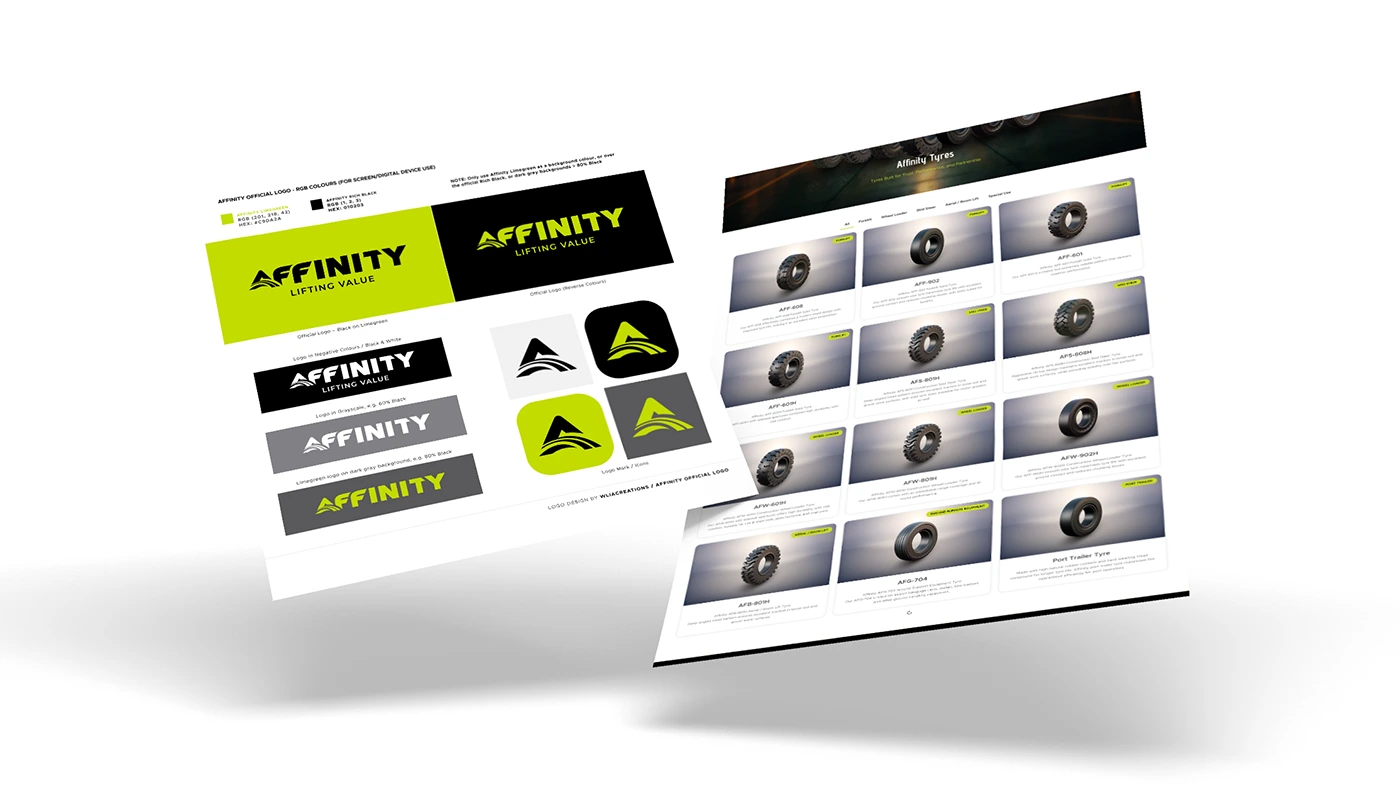 Affinity Tyre Logo and Branding